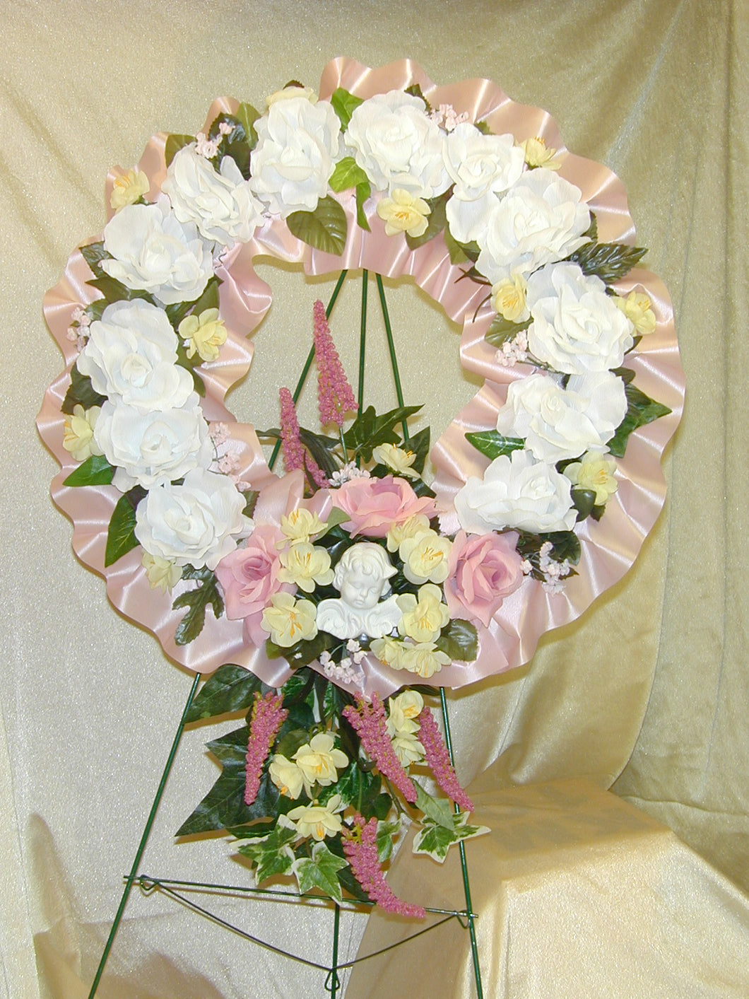 FWS 3870 silk memory wreath in any colour