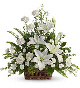 FA 3206 Stunning "Accents in White" Basket, send your love!
