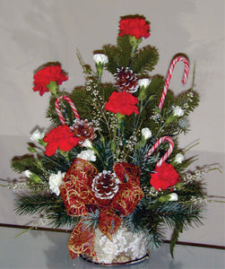 XA 1107 Special Christmas Festive candy cane arrangement