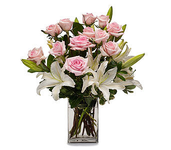 EAV 2003  Subtly Stunning Pink Roses and Lilies